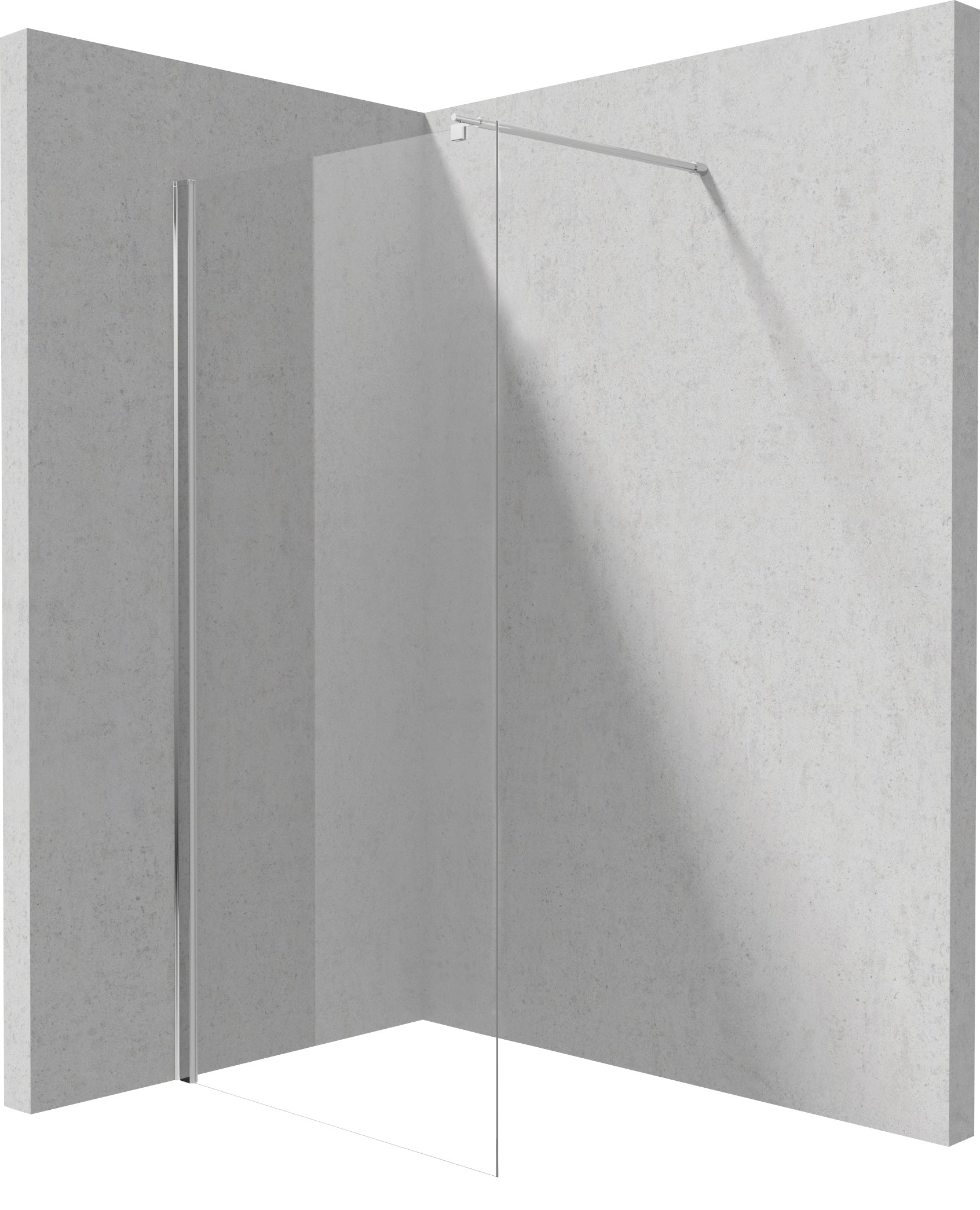 Shower wall / walk-in, Kerria Plus system, 100 cm