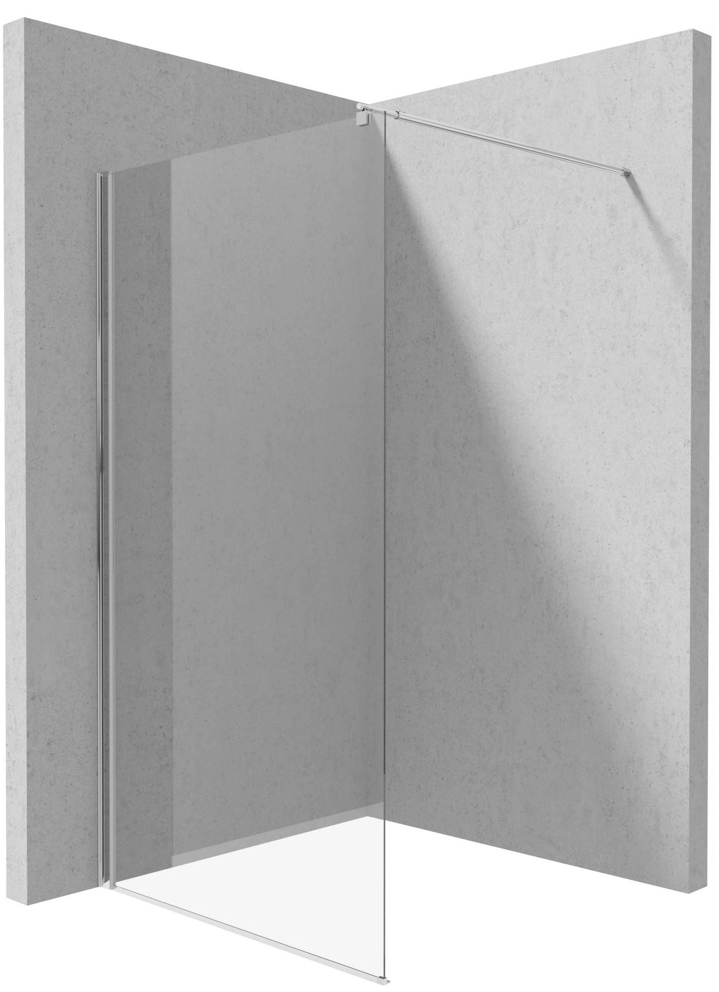 Shower wall / walk-in, Kerria Plus system, 110 cm