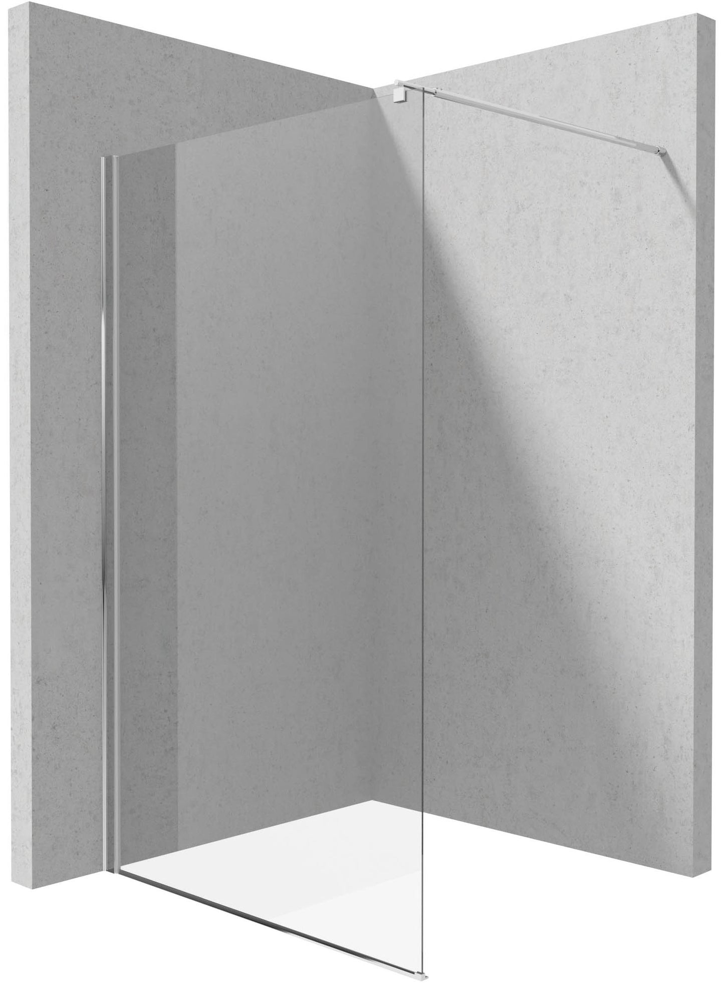 Shower wall / walk-in, Kerria Plus system - 140 cm