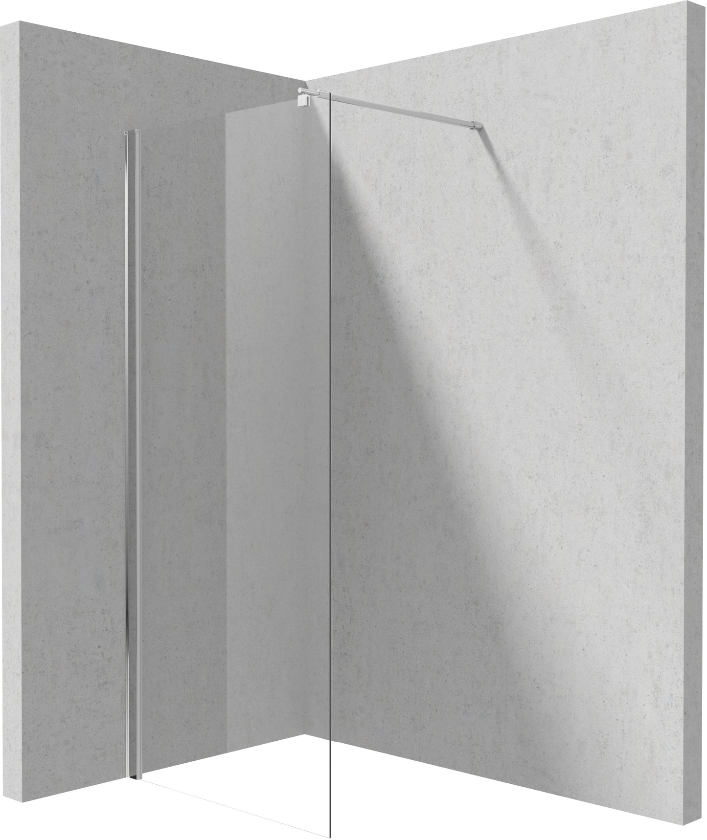 Shower wall / walk-in, Kerria Plus system, 80 cm