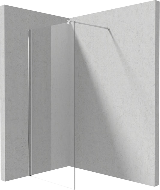 Shower wall / walk-in, Kerria Plus system, 90 cm