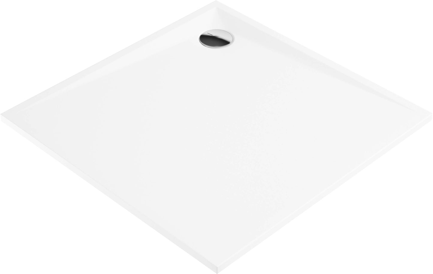 Acrylic shower tray, square, 80 cm