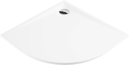 Acrylic shower tray, half round, 90 cm
