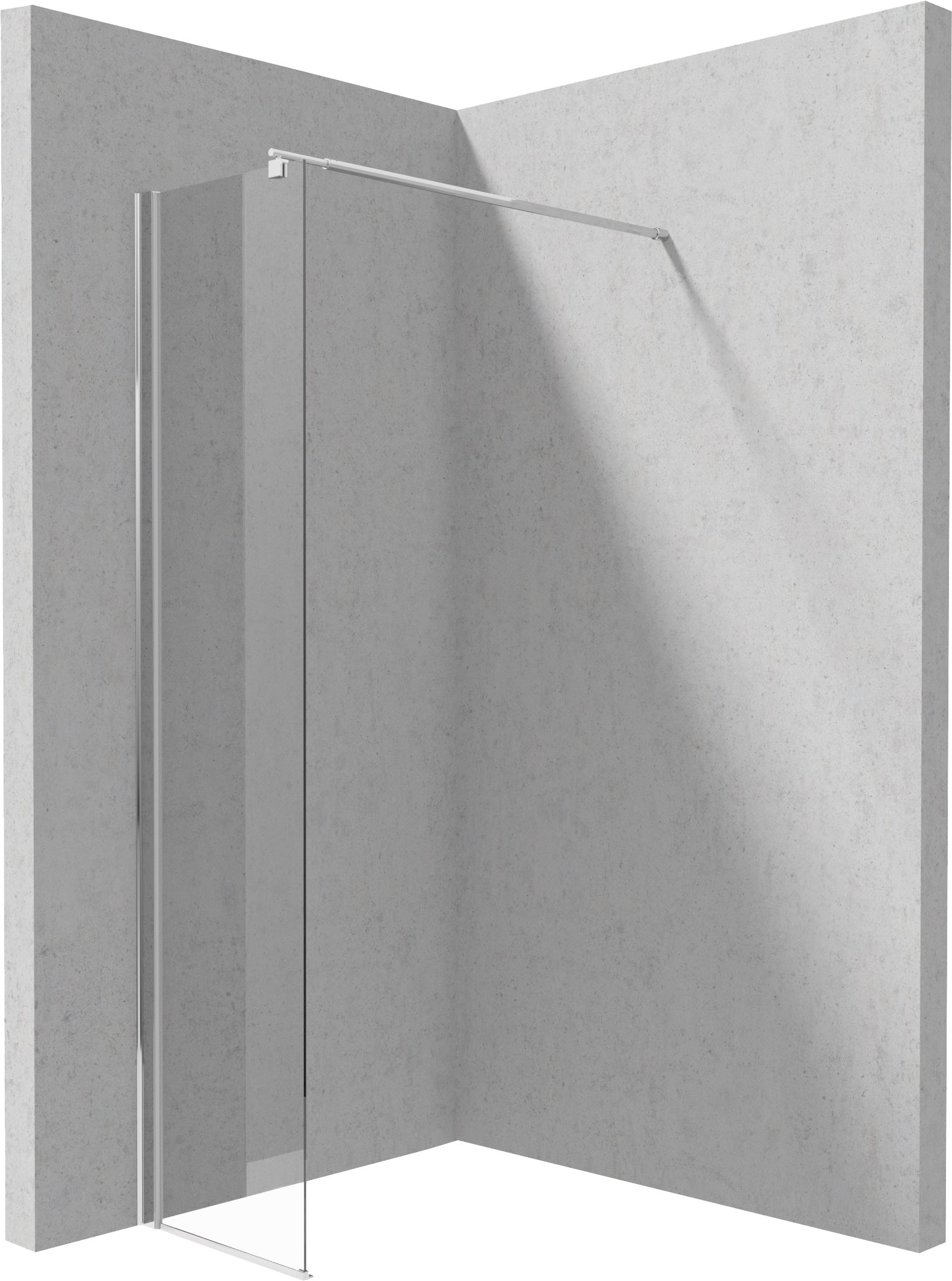 Shower wall / walk-in, Kerria Plus system - 30 cm