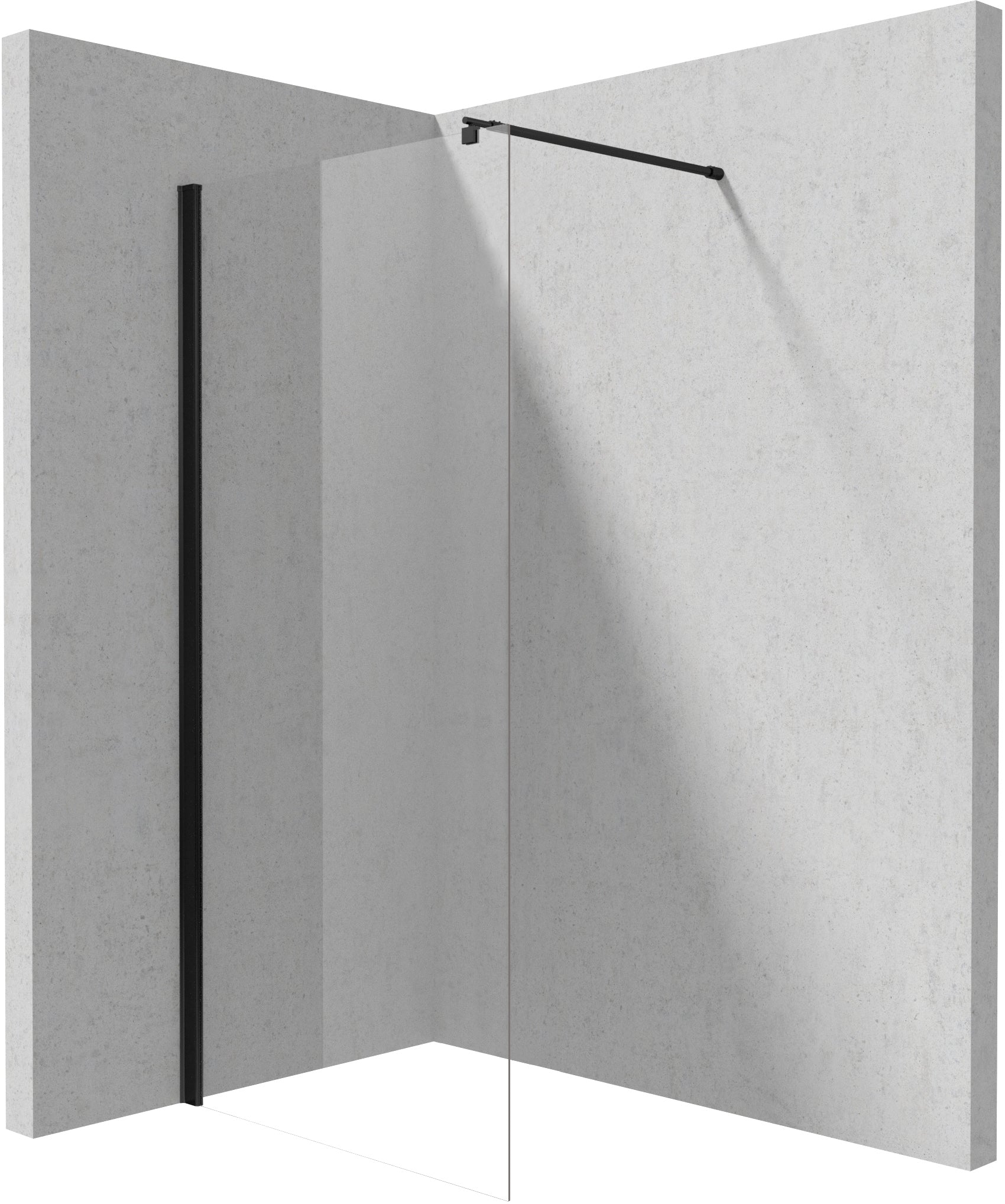 Shower wall / walk-in, Kerria Plus system, 100 cm
