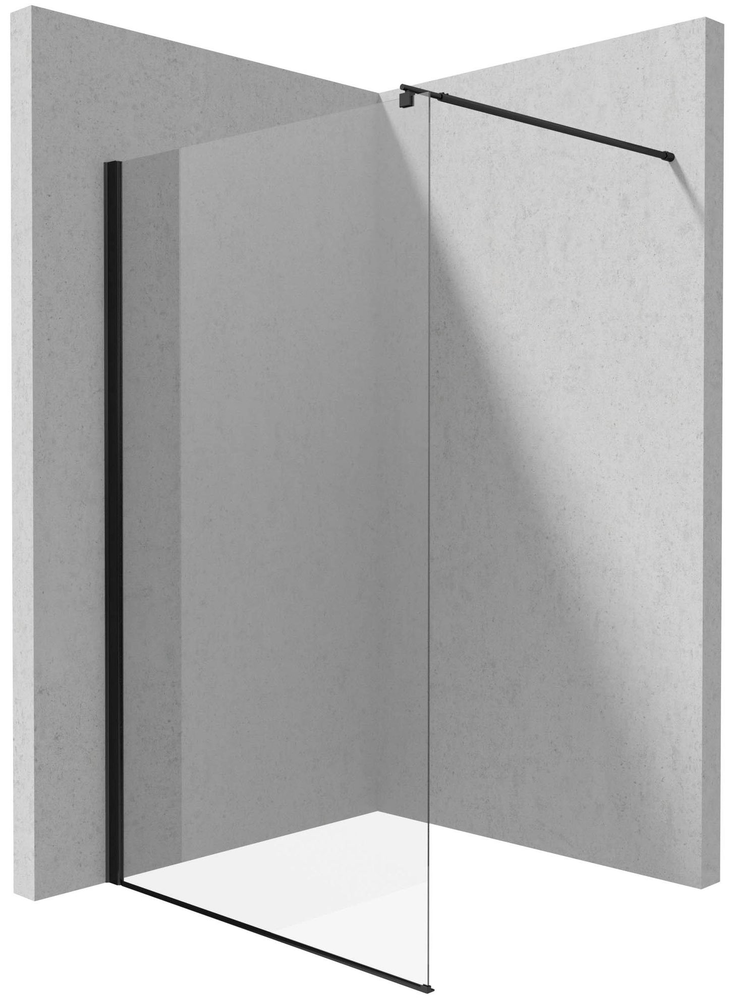 Shower wall / walk-in, Kerria Plus system - 140 cm