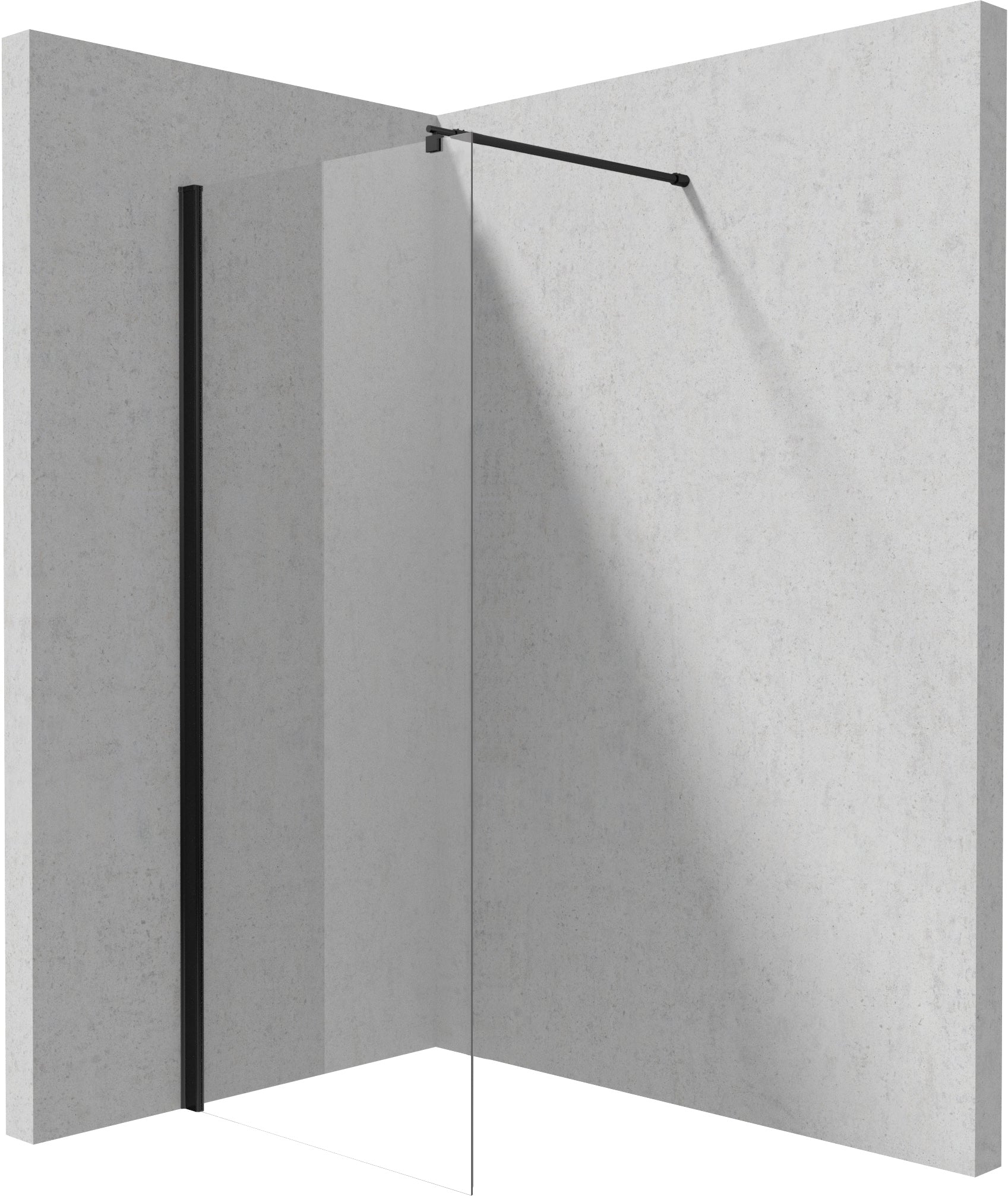 Shower wall / walk-in, Kerria Plus system, 80 cm