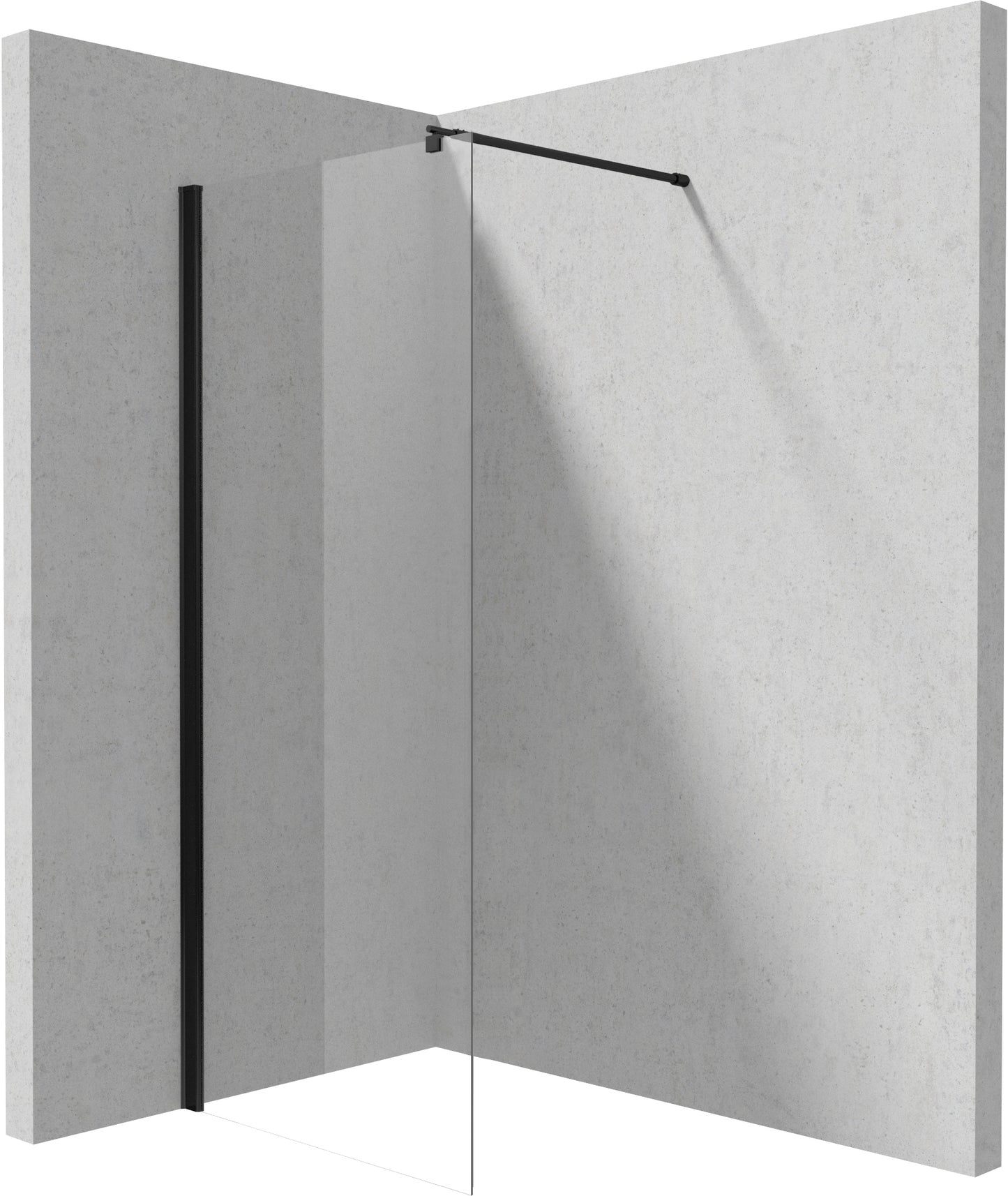 Shower wall / walk-in, Kerria Plus system, 90 cm