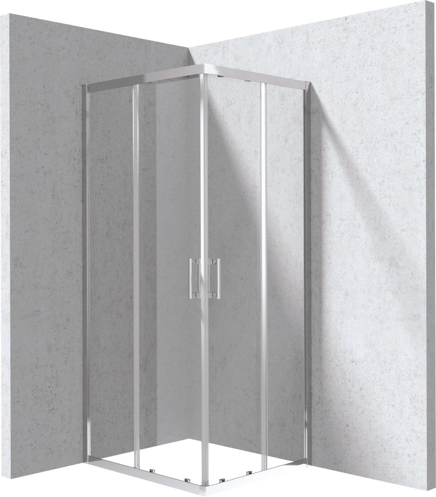 Shower cabin, rectangular, 80x90 cm
