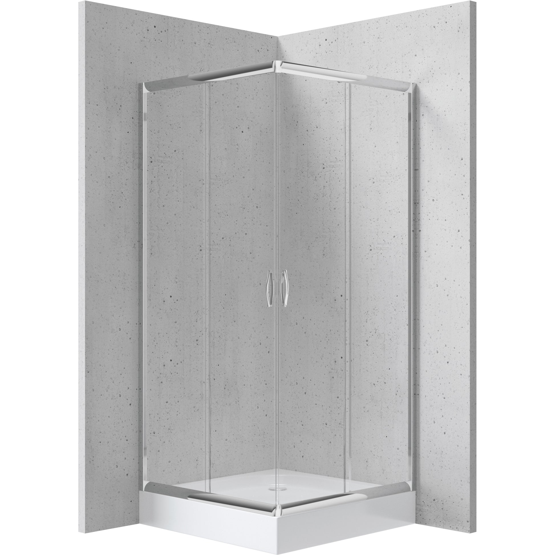 Shower cabin, square, 90 cm