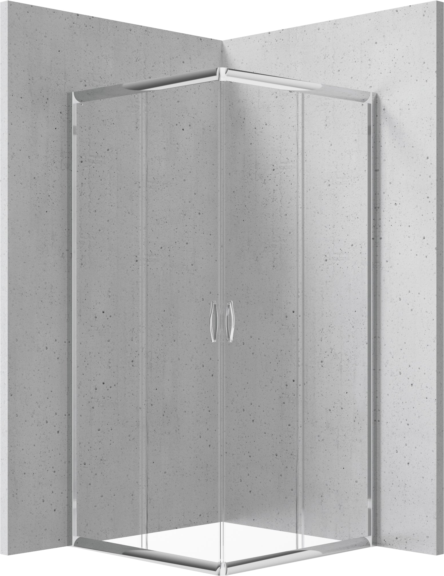 Shower cabin, square, 90 cm