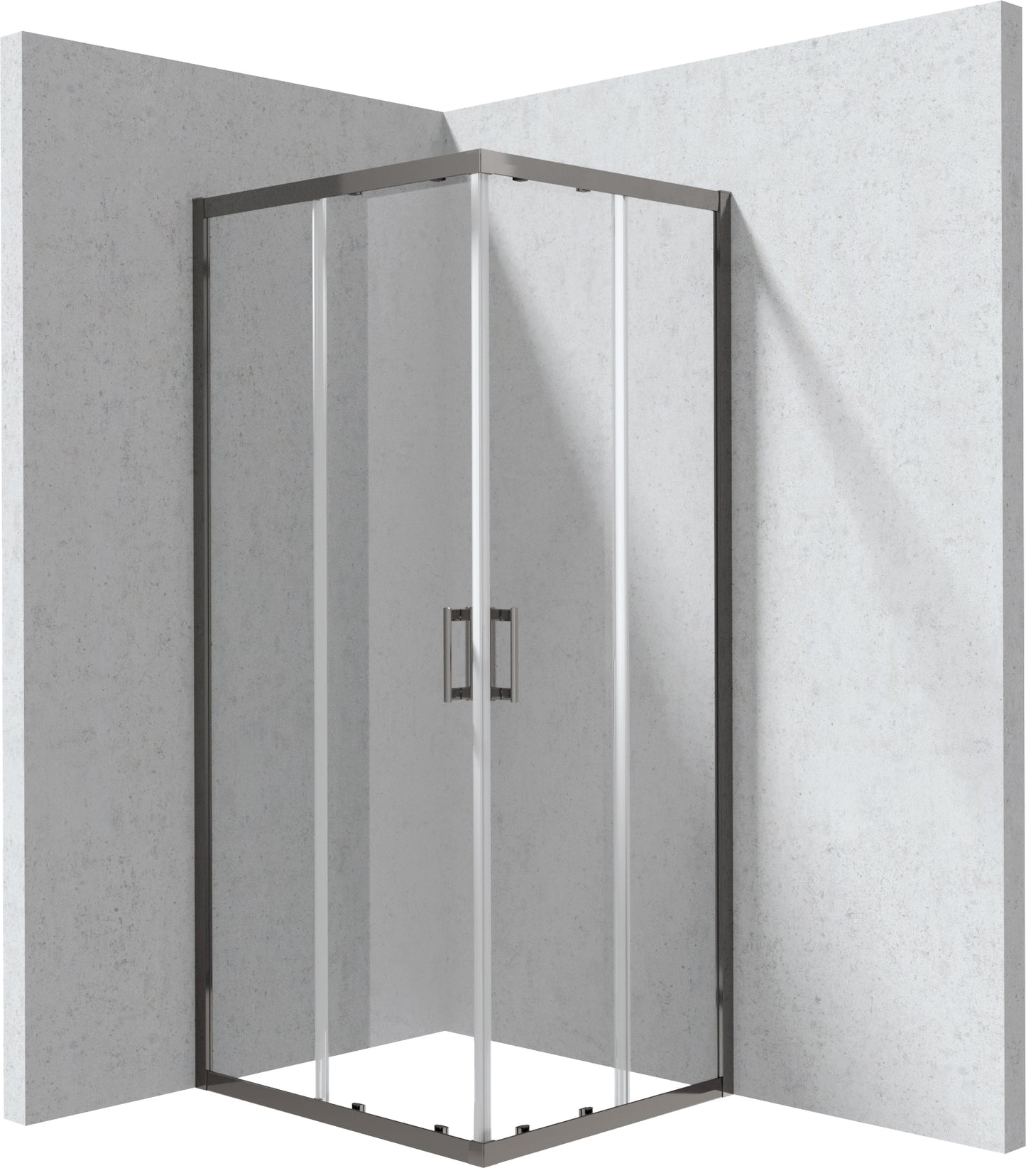 Shower cabin, rectangular, 80x90 cm