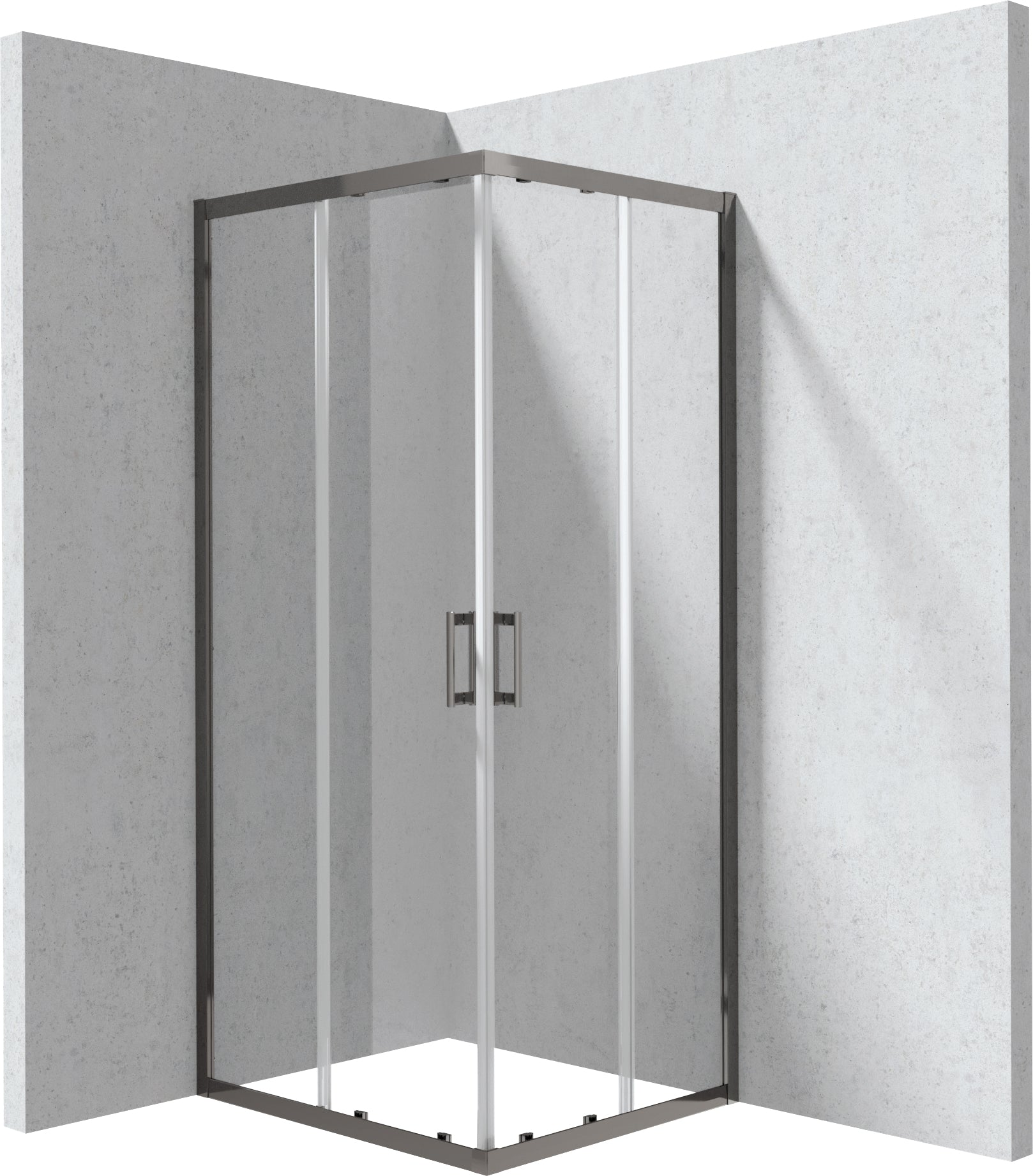 Shower cabin, rectangular, 80x90 cm