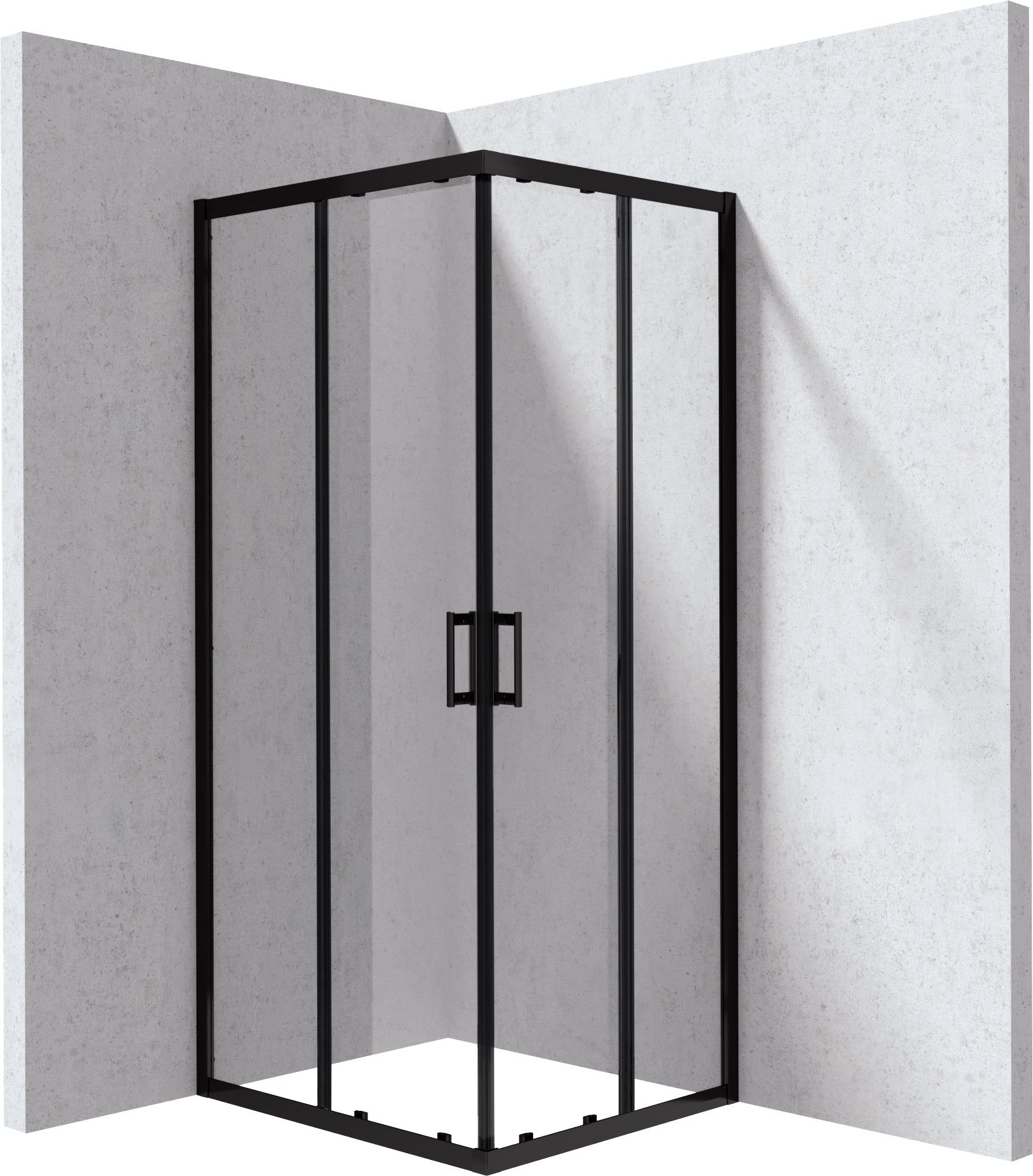 Shower cabin, rectangular, 80x90 cm