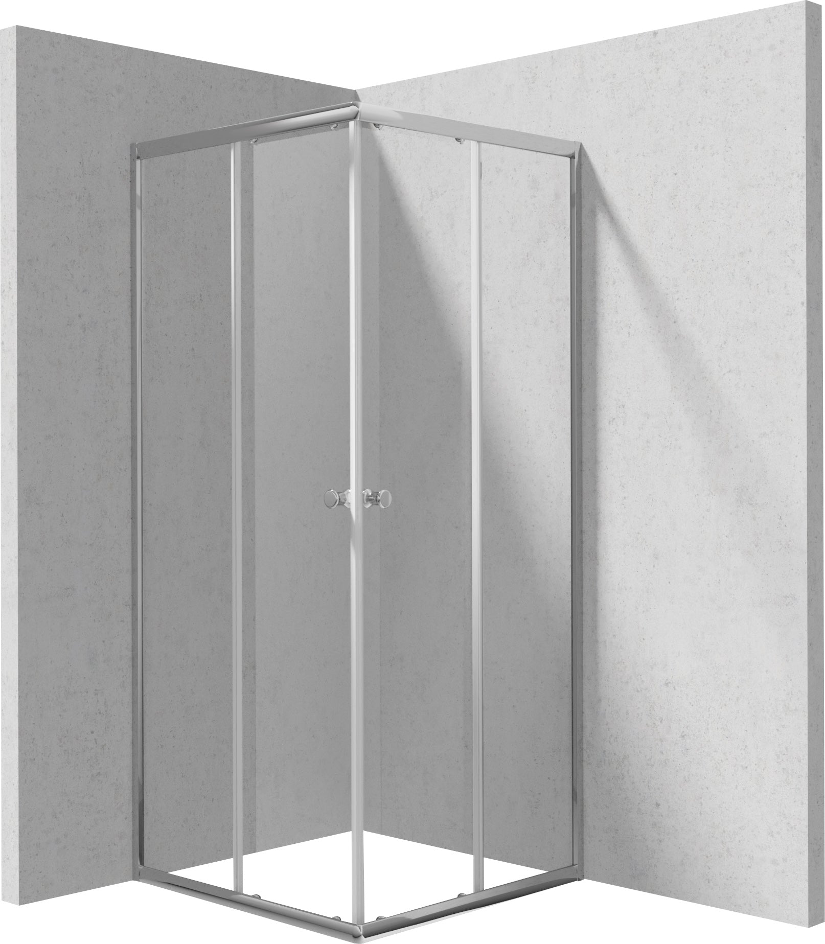 Shower cabin, square, 80 cm