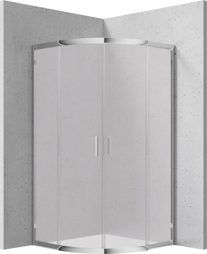 Shower cabin, half round, 80x80 cm - height 170 cm