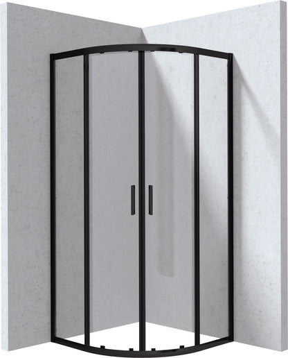 Shower cabin, half round, 90x90 cm