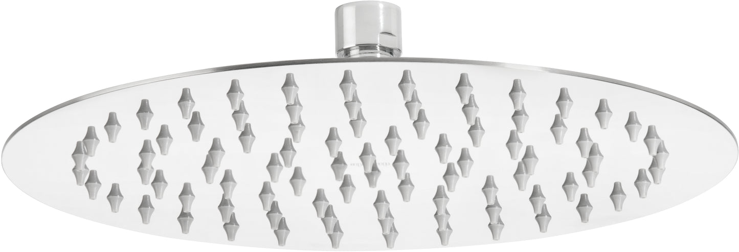 Shower head, steel - 250 mm