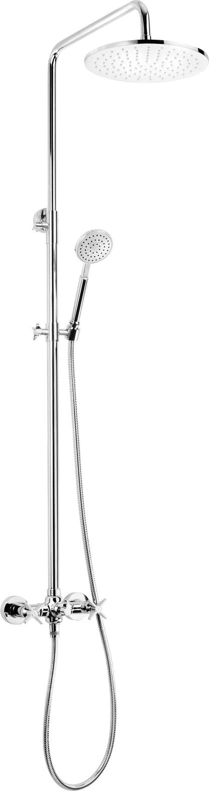 Shower column, with shower mixer