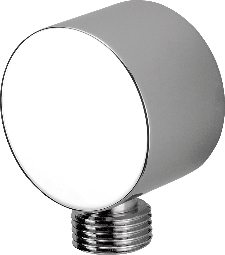 Angled hose connector, round