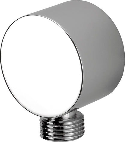 Angled hose connector, round
