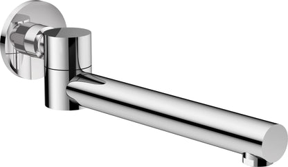 Bathtub spout, foldable - round