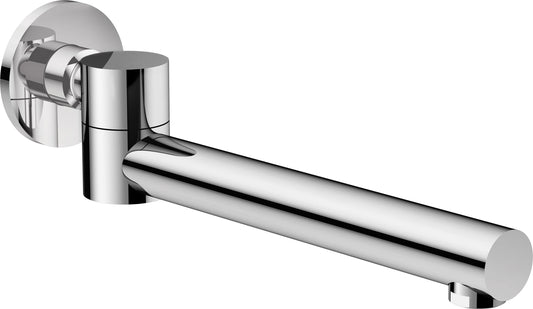 Bathtub spout, foldable - round