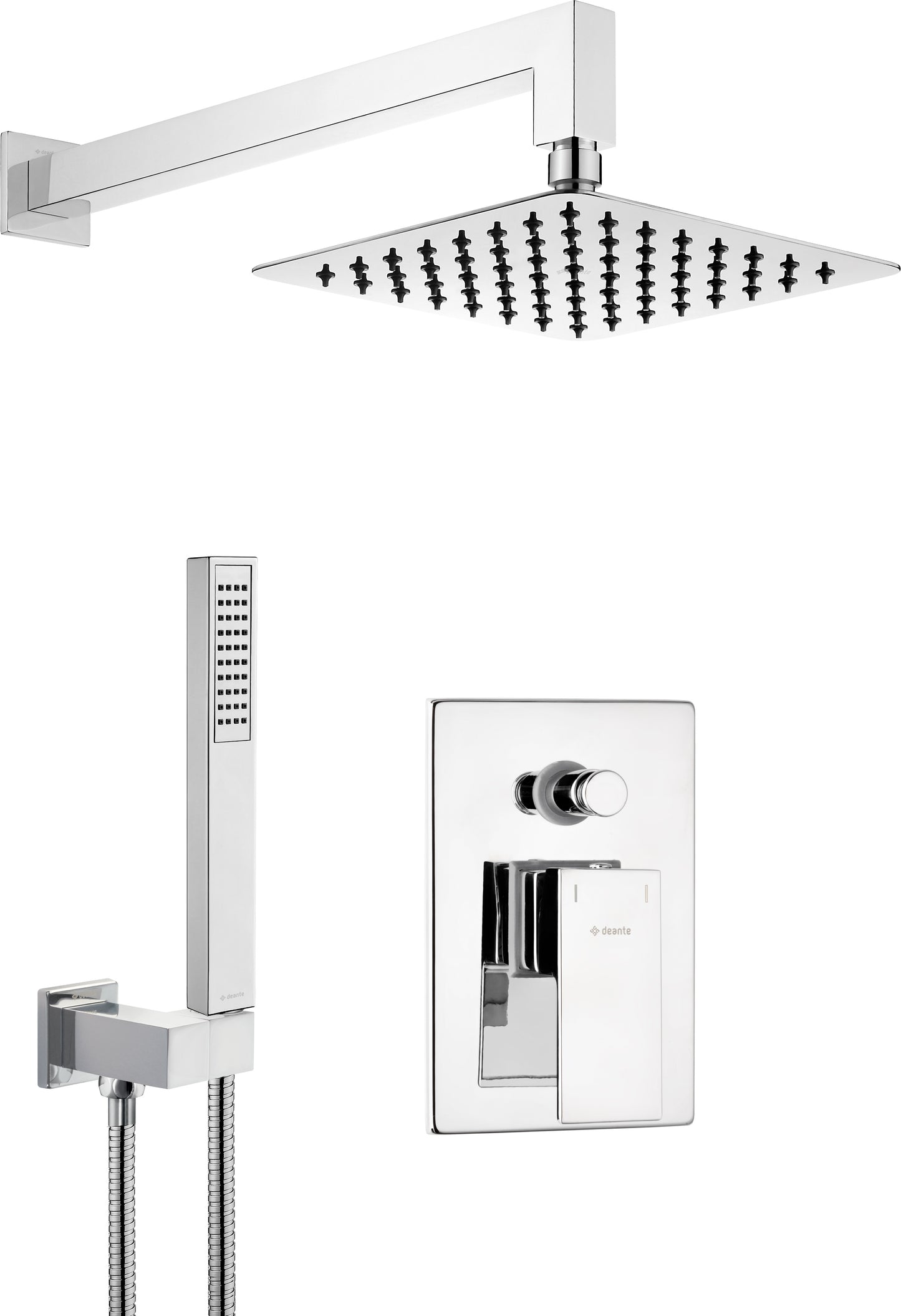 Concealed shower set