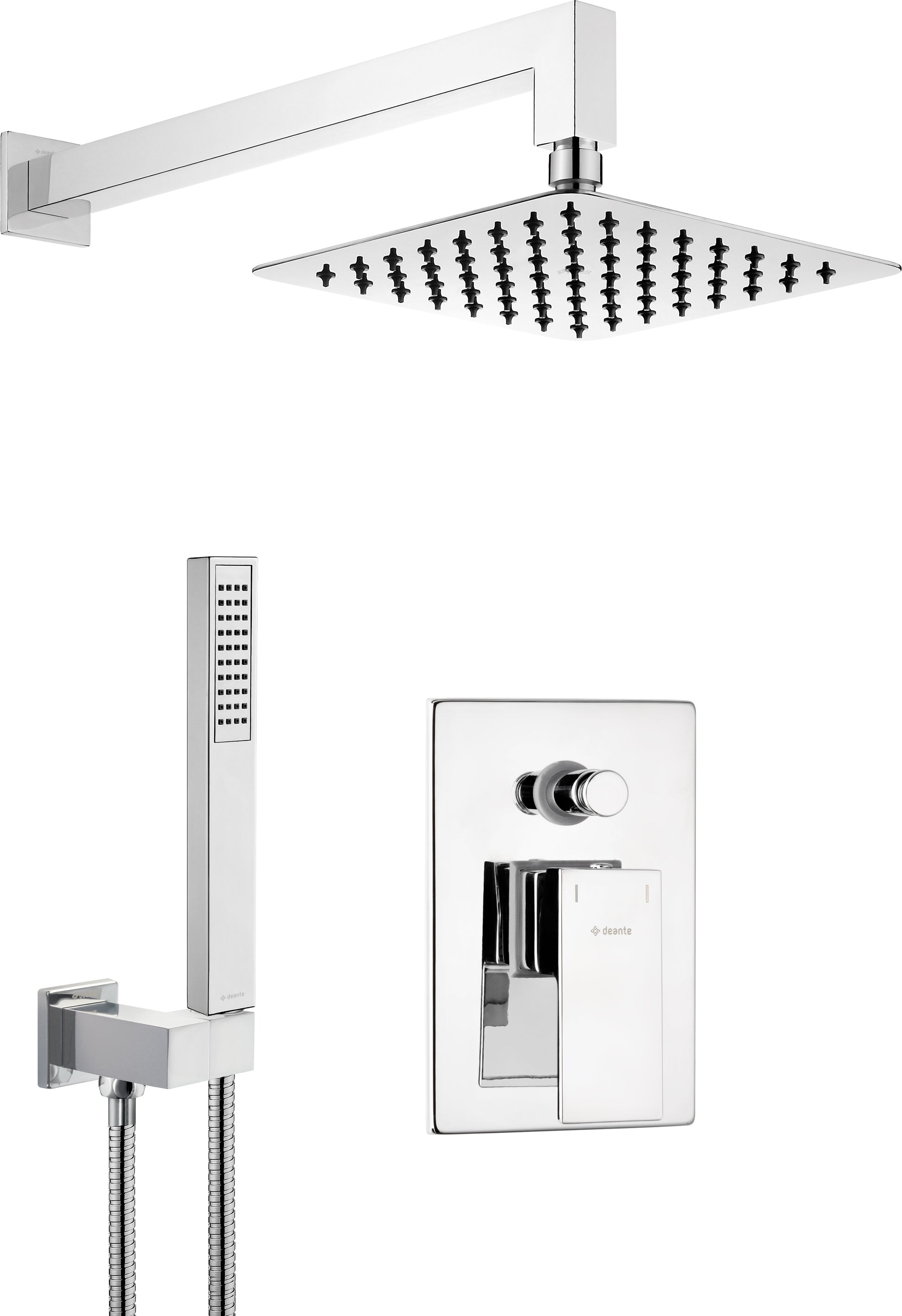Concealed shower set