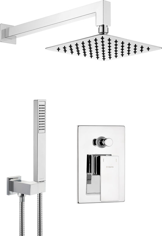 Concealed shower set