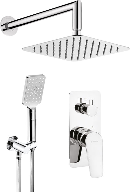 Concealed shower set