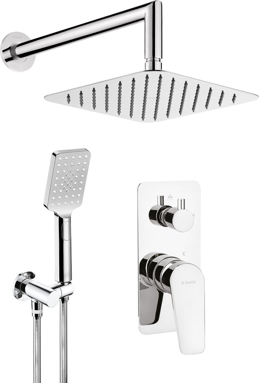 Concealed shower set