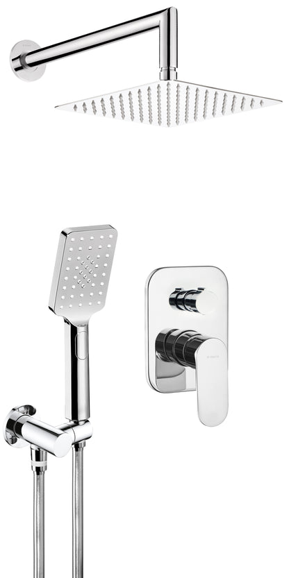 Concealed shower set