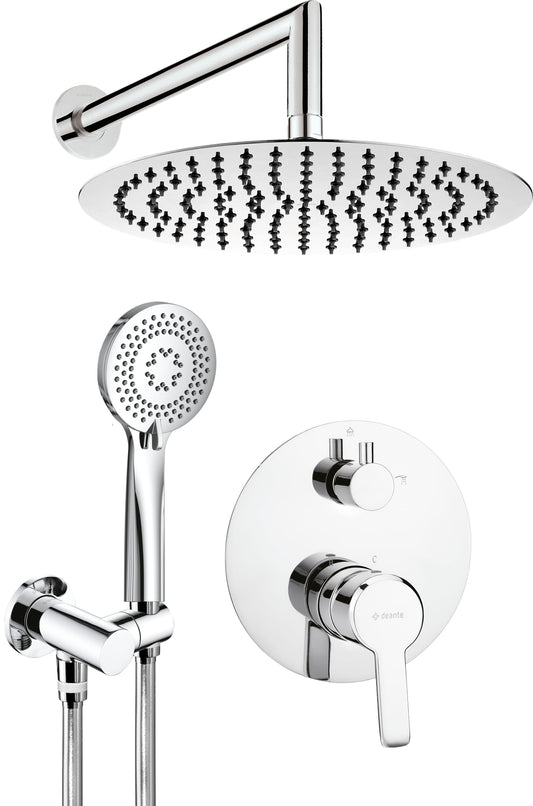 Concealed shower set