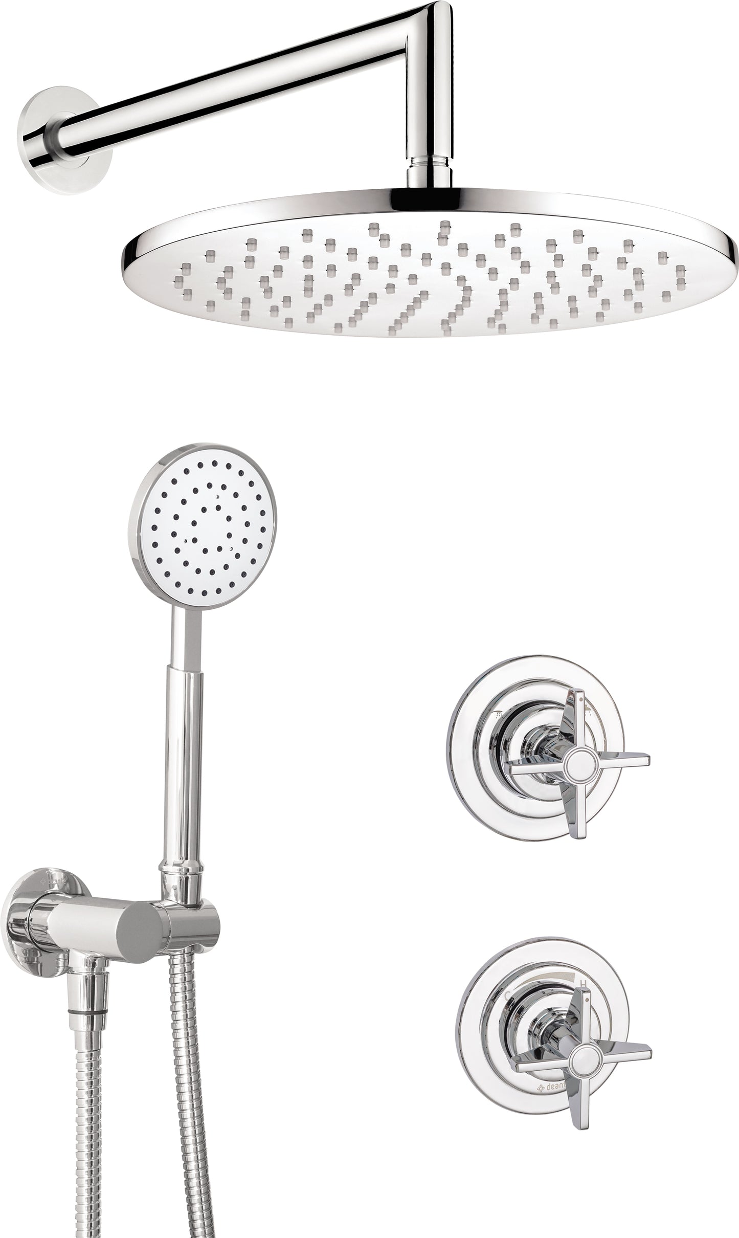 Concealed shower set