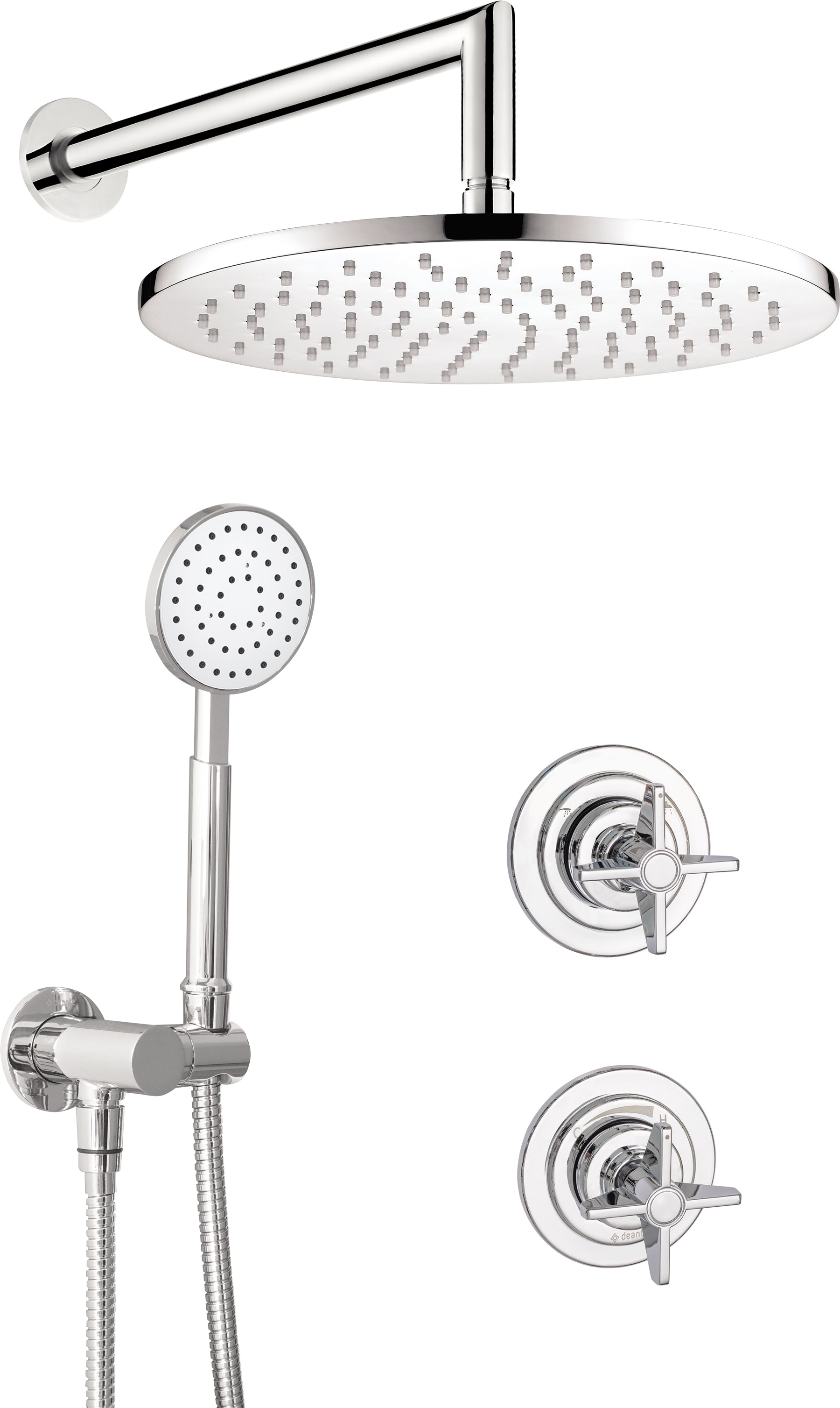 Concealed shower set