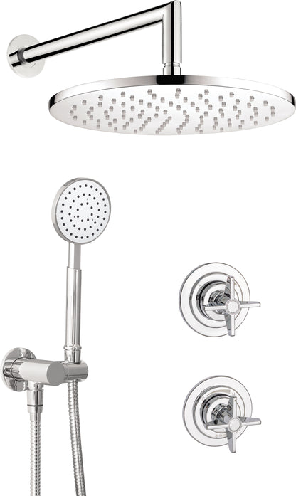 Concealed shower set