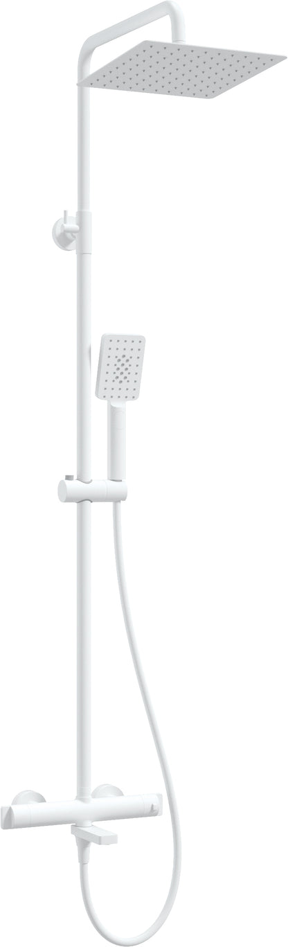 Shower column, with bathtub mixer, thermostatic