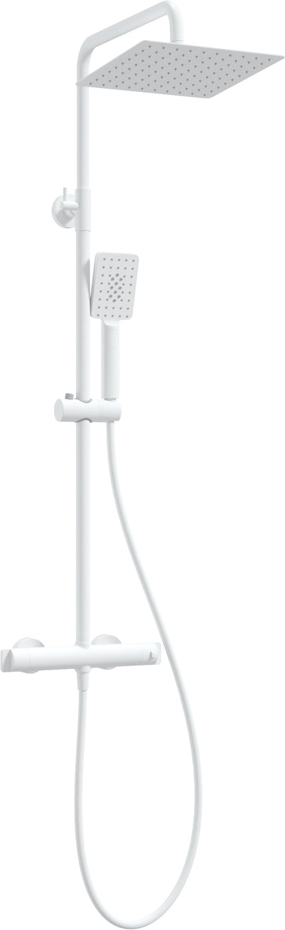 Shower column, with shower mixer, thermostatic