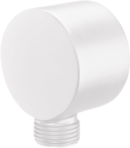 Angled hose connector, round