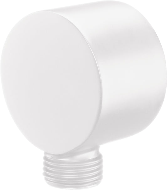 Angled hose connector, round