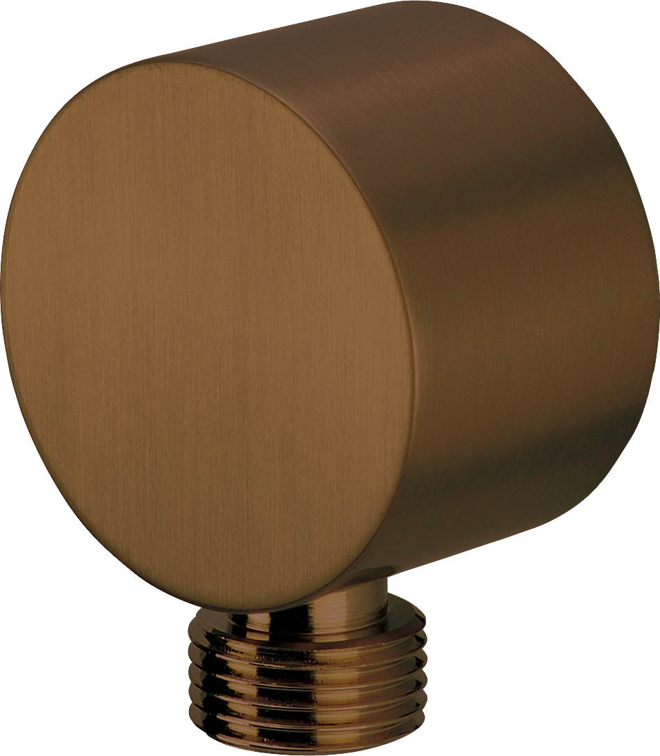 Angled hose connector, round