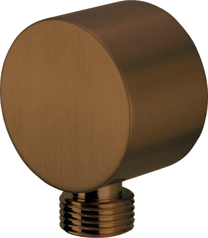 Angled hose connector, round