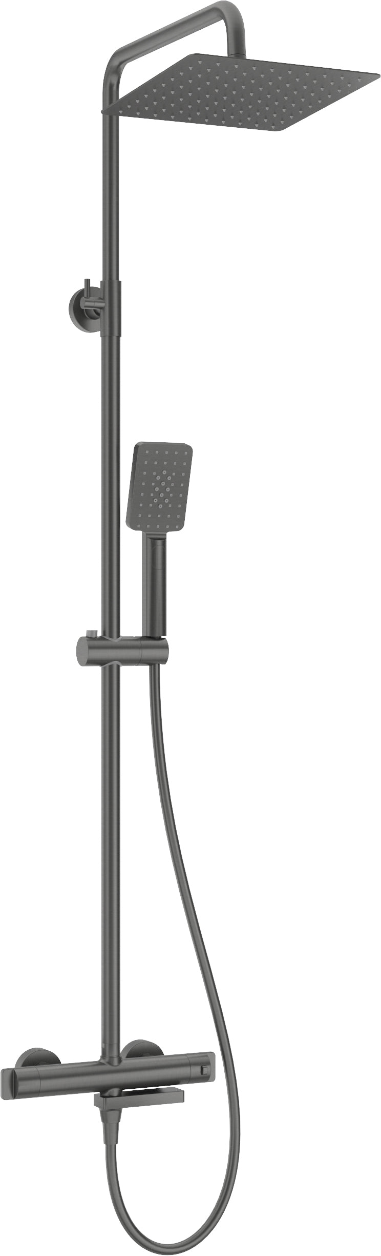 Shower column, with bathtub mixer, thermostatic