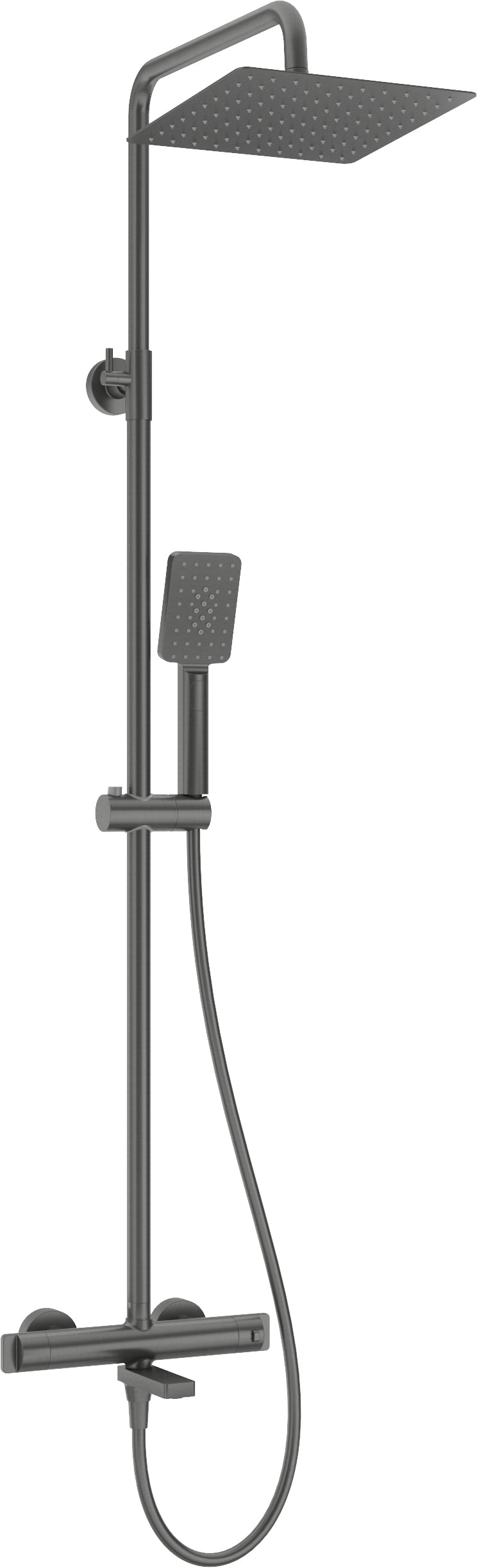 Shower column, with bathtub mixer, thermostatic