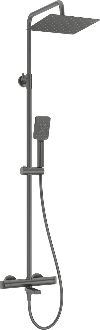 Shower column, with bathtub mixer, thermostatic