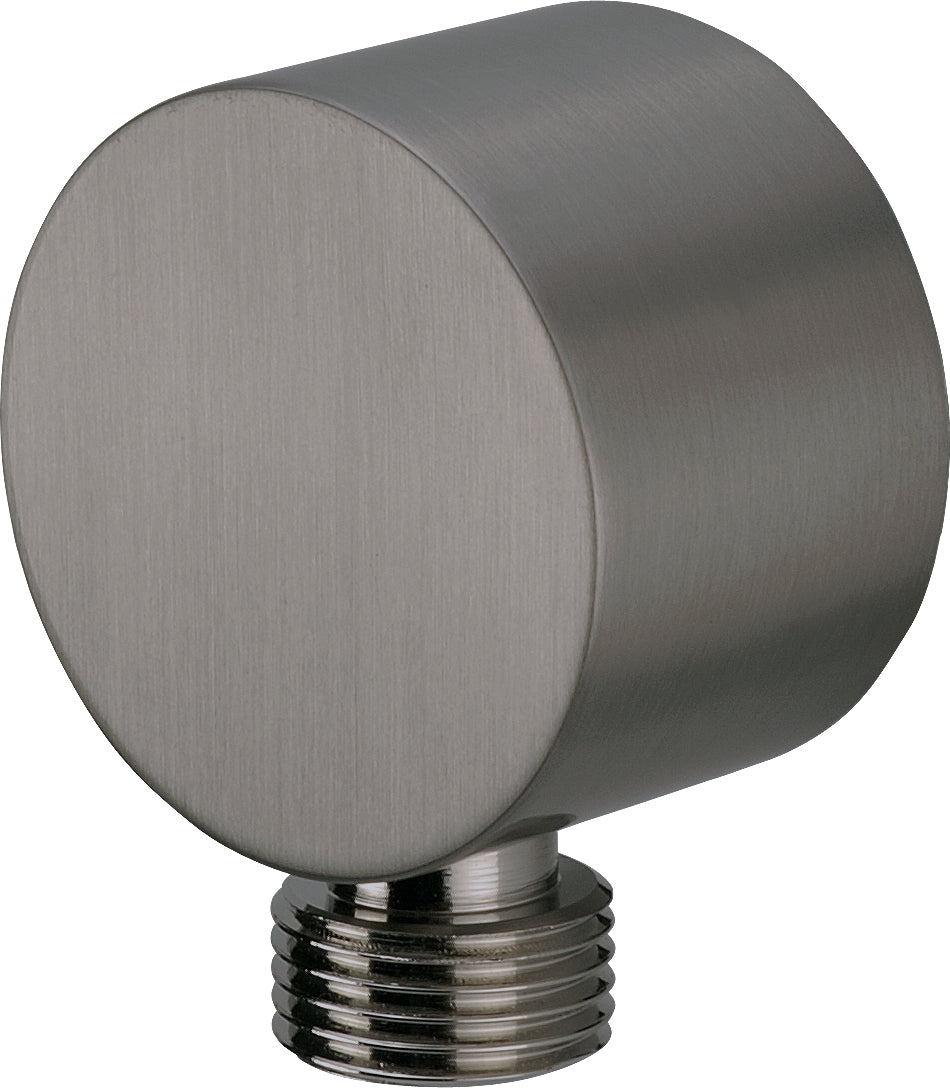 Angled hose connector, round