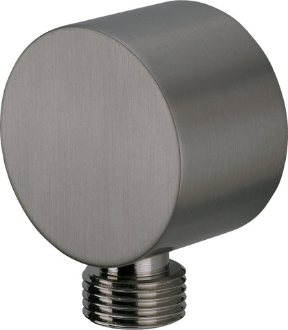 Angled hose connector, round