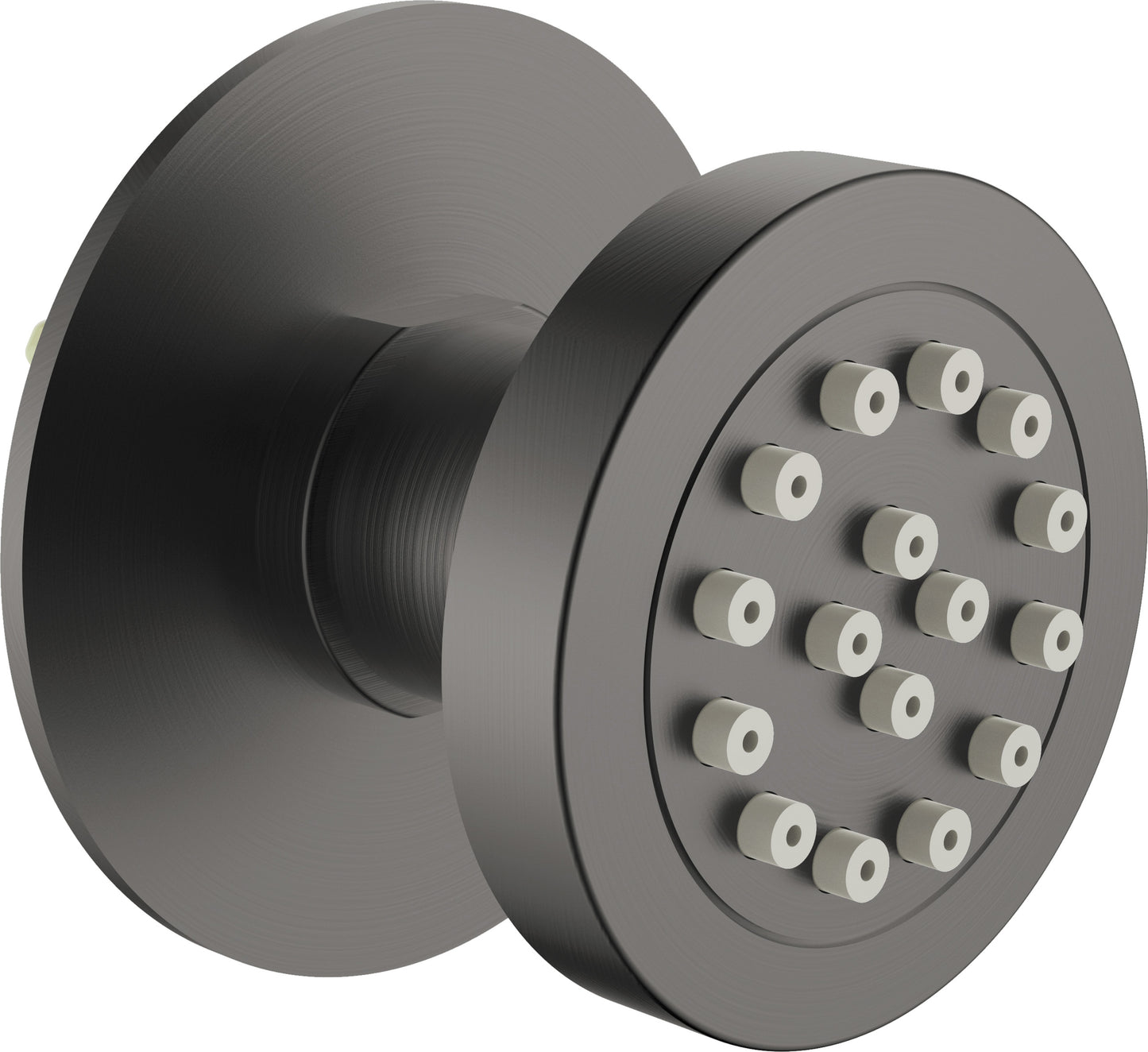 Shower nozzle, round, concealed