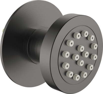 Shower nozzle, round, concealed